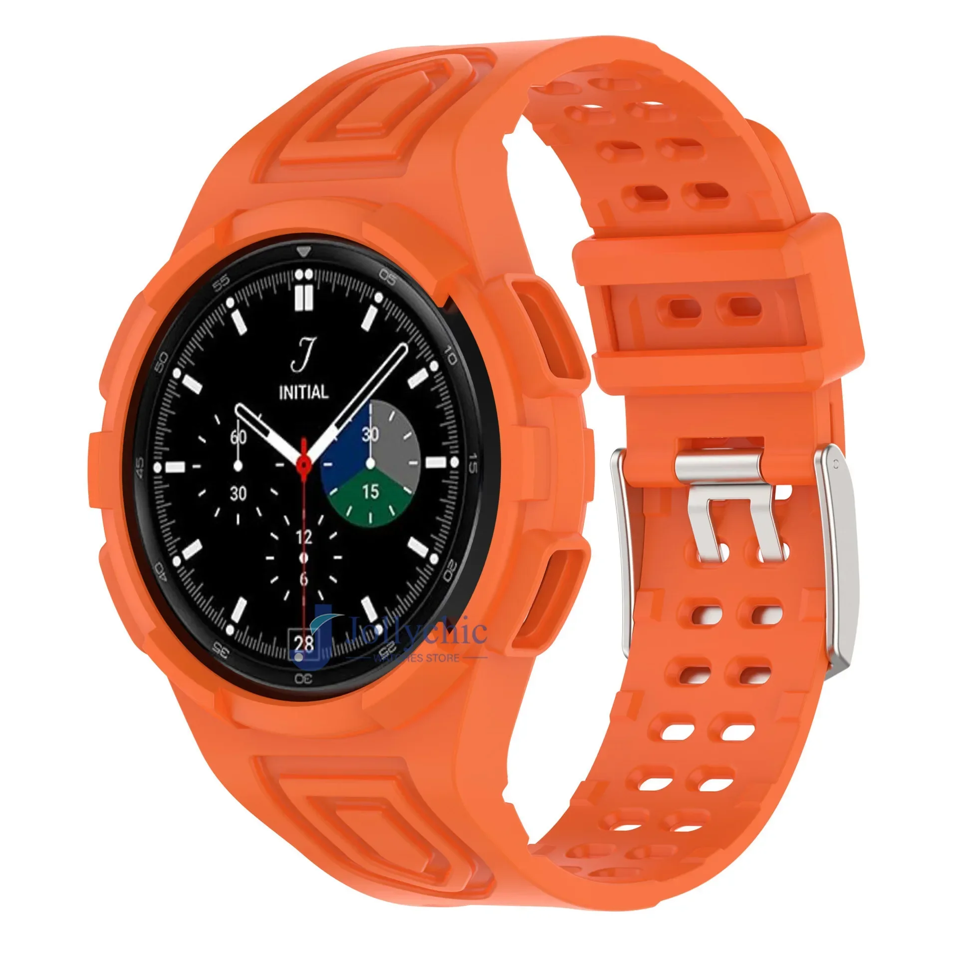 Transparent Silicone Sport Band with Protective Case