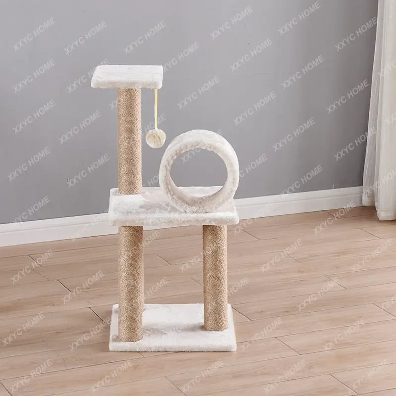 Cat Climbing Frame Nest Scratch Trees Villa Pet Supplies Toys Wooden Furniture
