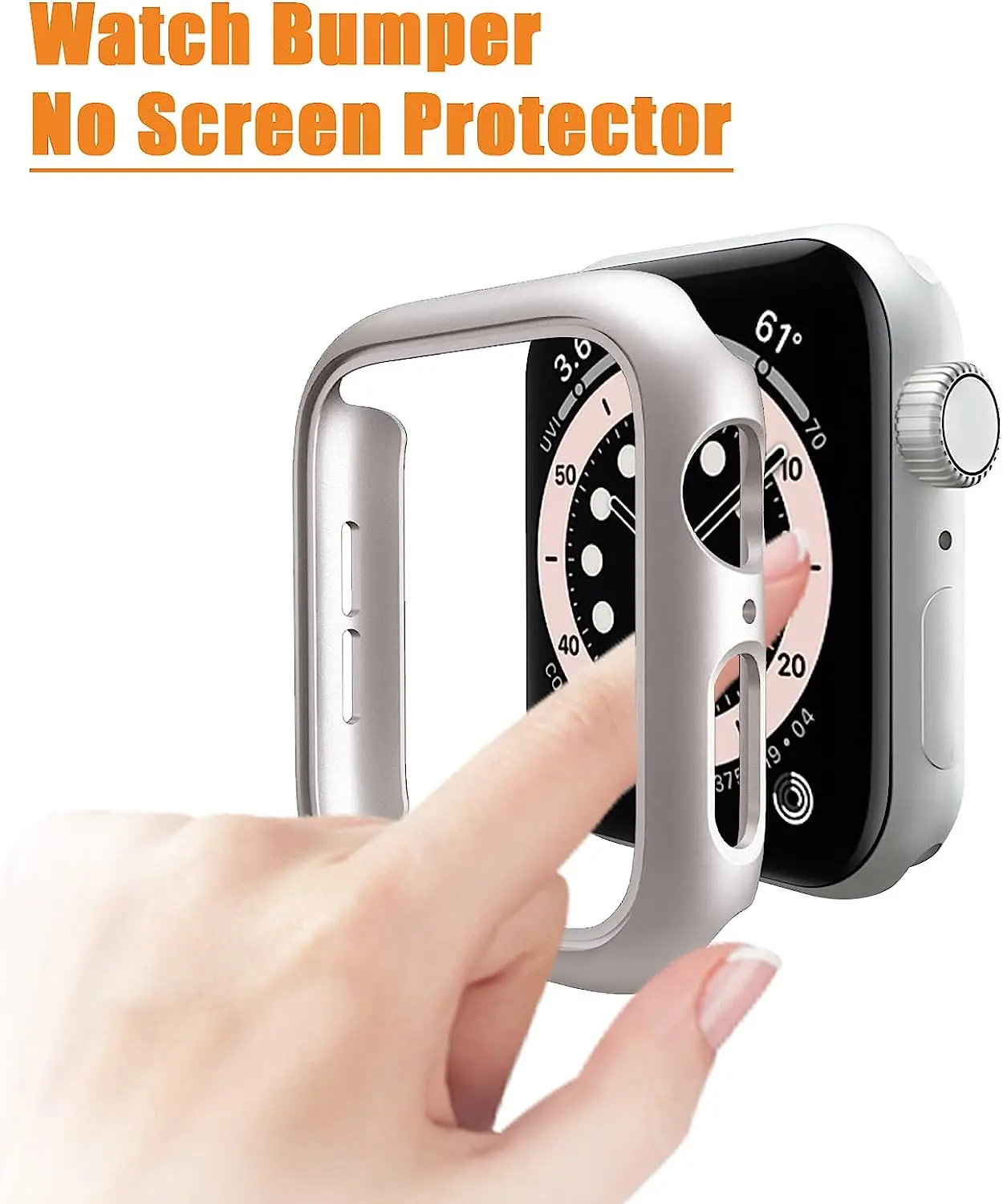 Sleek PC Protector Bumper Cover for Apple Watch - All Sizes