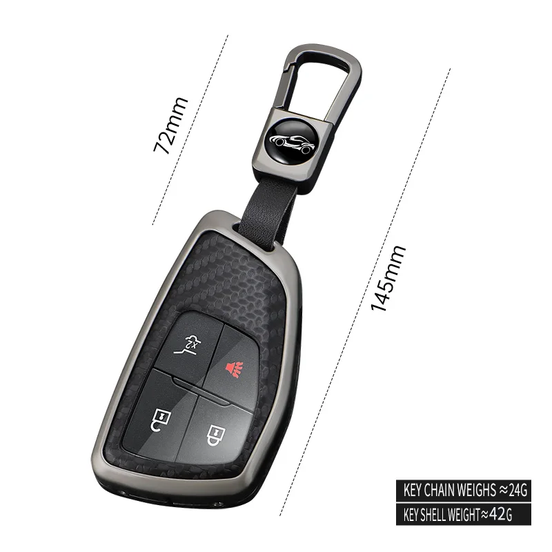 Premium Car Key Cover Case Shell, 3/4/5/6 Buttons,