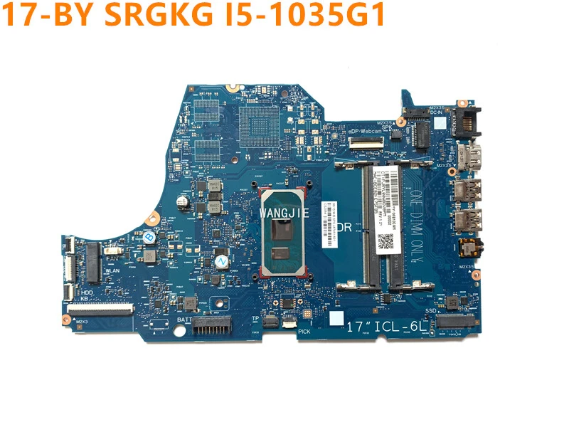 best budget pc motherboard For HP 17-BY Laptop Motherboard L87451-001 L87451-601 SNAPE01-6050A3168901-MB-A02 SRGKG I5-1035G1 CPU DDR4 100% working top pc motherboards