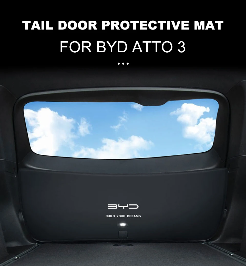 For Byd Atto 3 2022 2023 Boot Guard Car Anti Kick Retrofit Boot Interior Trim Tailgate Protection Interior Accessories