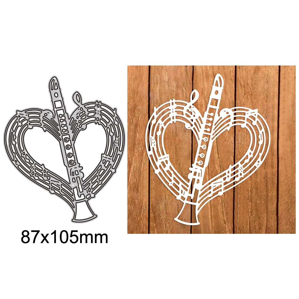 

Trumpet Metal Cutting Die Mould Scrapbook Decoration for Diy Paper Photo Album Card Making Dies Scrapbooking New Arrival 2023
