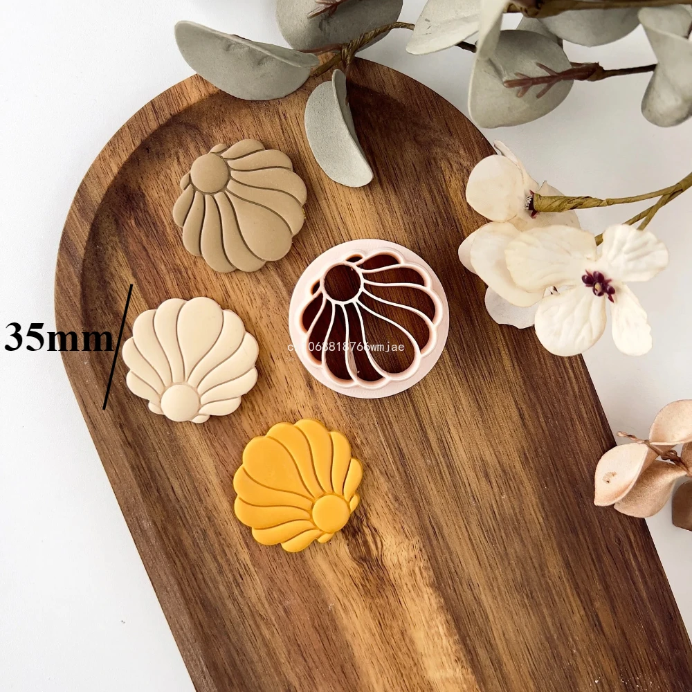 Lily Shape Polymer Clay Cutters Boho Flower Clay Earring Molds Sharp 3D Printed Moulds for Jewelry Pendant Necklace Making with polymer clay cutter