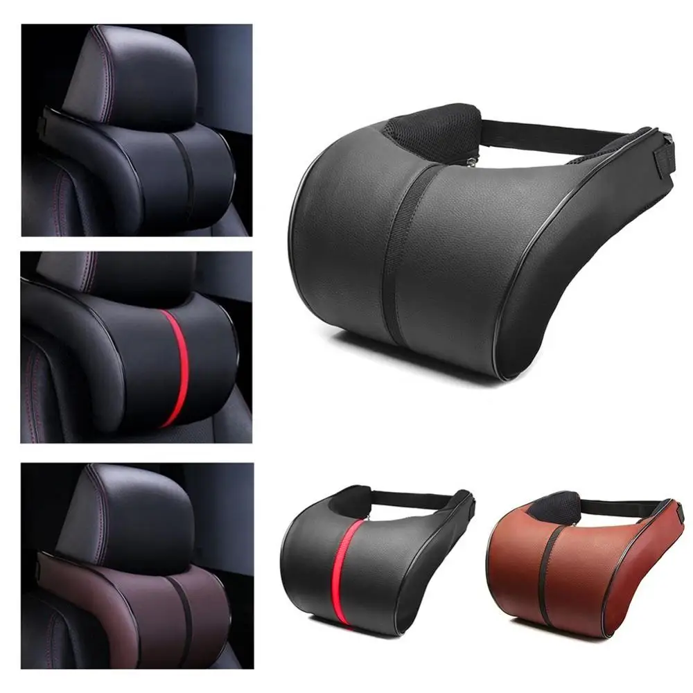 Adjustable Memory Cotton Car Headrest Neck Rest Protection Seat Cushion Pillow