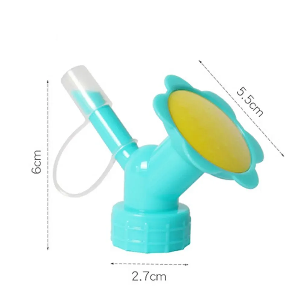 Description Picture 5 of item2 In 1 Water Bottles Indoor Plant Bottle Cap Sprinkler, Plastic Dual Head Bottle Watering Spout Bonsai Watering Can Garden Tools