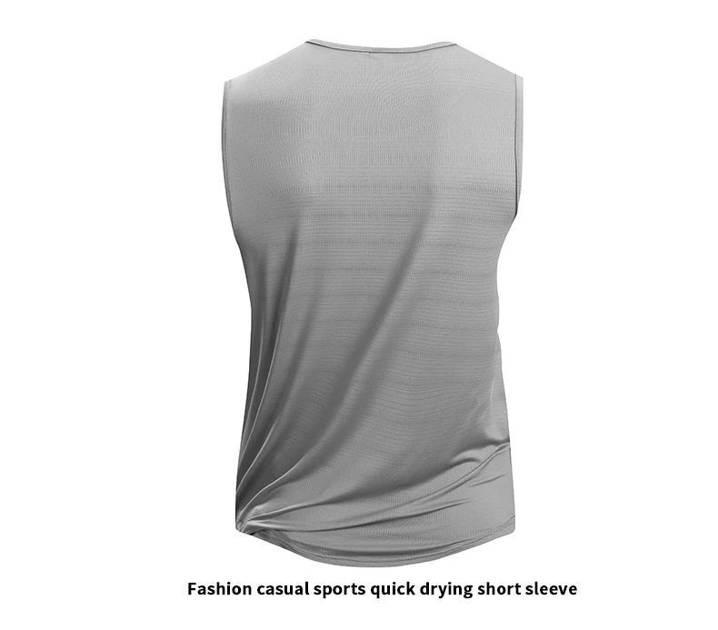 Mens Quick-Dry Running Vest - Breathable Sleeveless Gym Tank Top