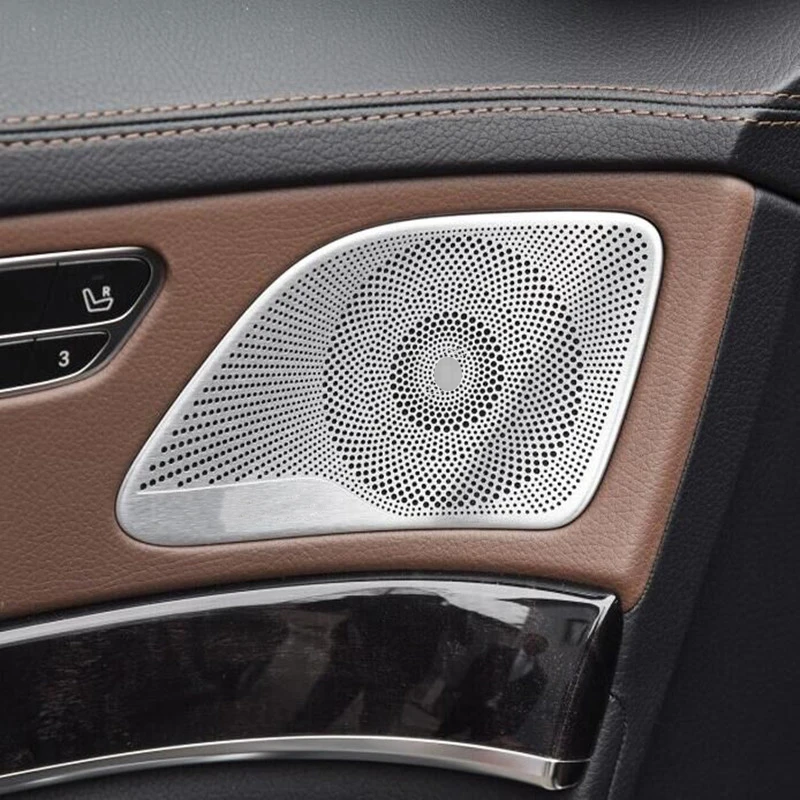 For Mercedes Benz S Class W222 Accessories Interior Center Console Water Cup Panel Gear Frame Trim Cover Sticker Car Decoration 4
