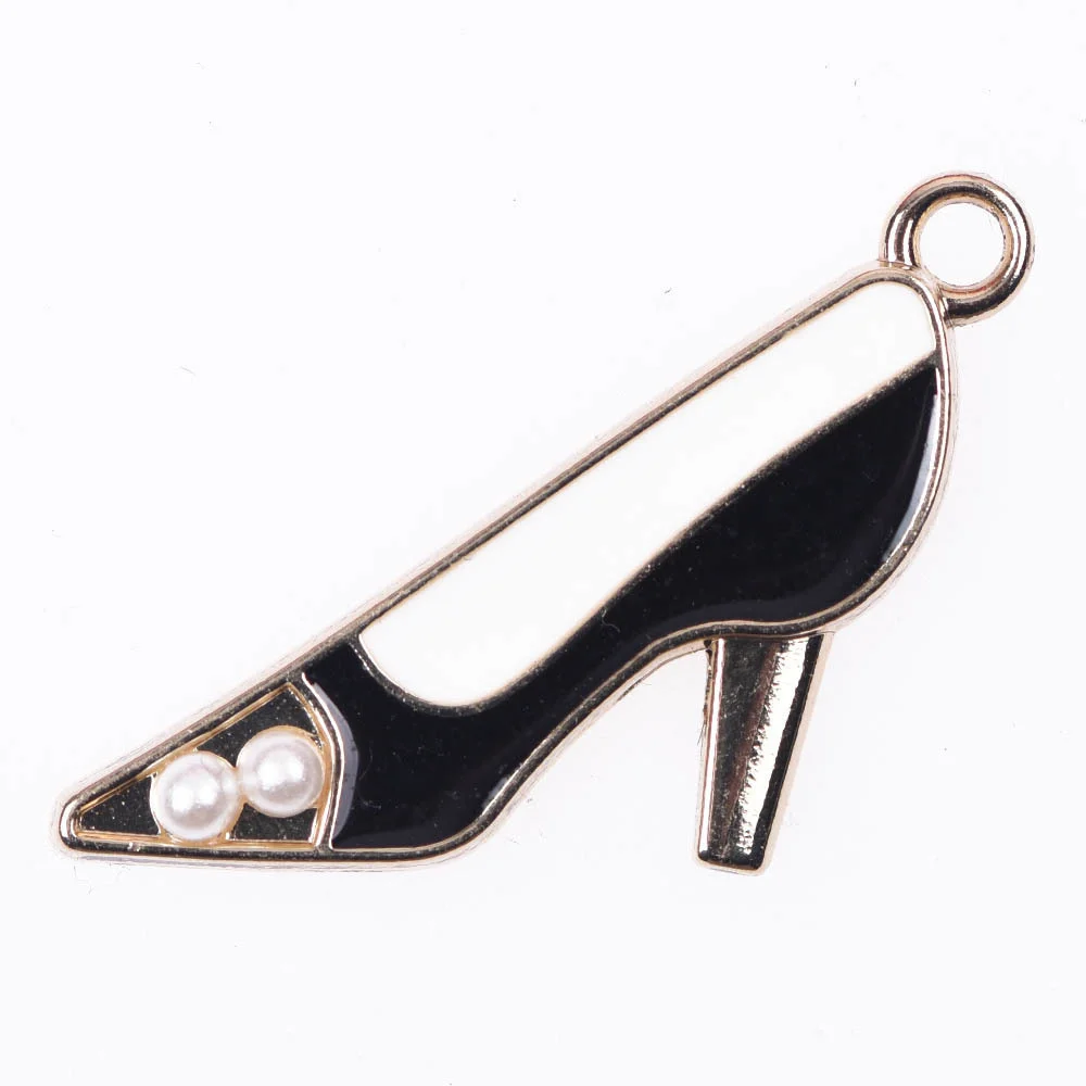 1 Pcs Metal Croc Shoes Charms Pink Women Bags Decoration Black Formal Hat Lady Bracelet Accessories Perfume Bottle Girl Gidt