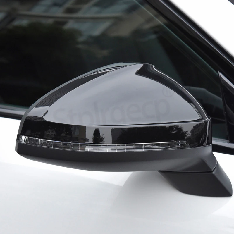 Coprispecchietti Retrovisori In ABS Nero Lucido Per Audi Q5 SQ5 (2009-2017) E Q7 4L Restyling (2010-2015) - 2 Pezzi, Lato Sinistro E Destro - 2