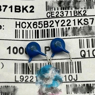 

Tile Capacitor HCX65B2Y221KS71C 221K Y2:300VAC 220PF 7.5MM