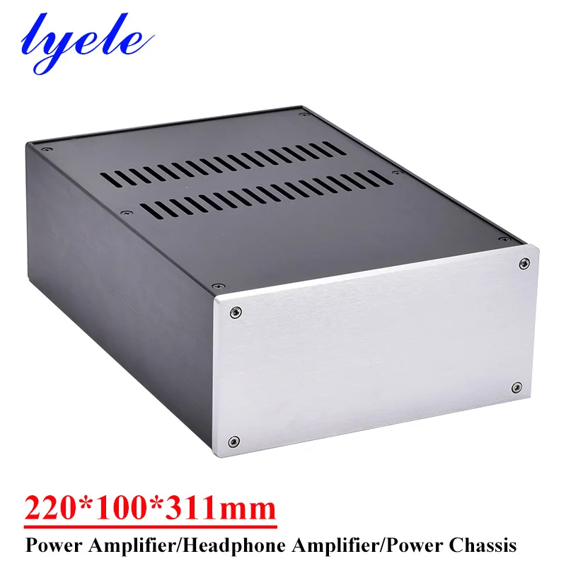 220*100*311mm Allaluminum Power Amplifier Chassis Headphone Amplifier