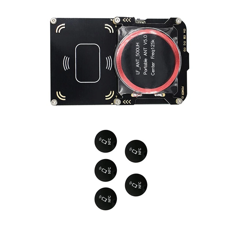 Proxmark3 RDV2 512k Aggiornato: Kit NFC RFID Cloner E Duplicatore Con Memoria Espansa, 125kHz E 13.56MHz, 8 Schede Incluse