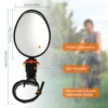 2/4Pcs Bicycle Rearview Mirror 360° Rotation Auxiliary Convex Mirror Handlebar Rearview Mount Cycling Bike Rear View Mirrors 4