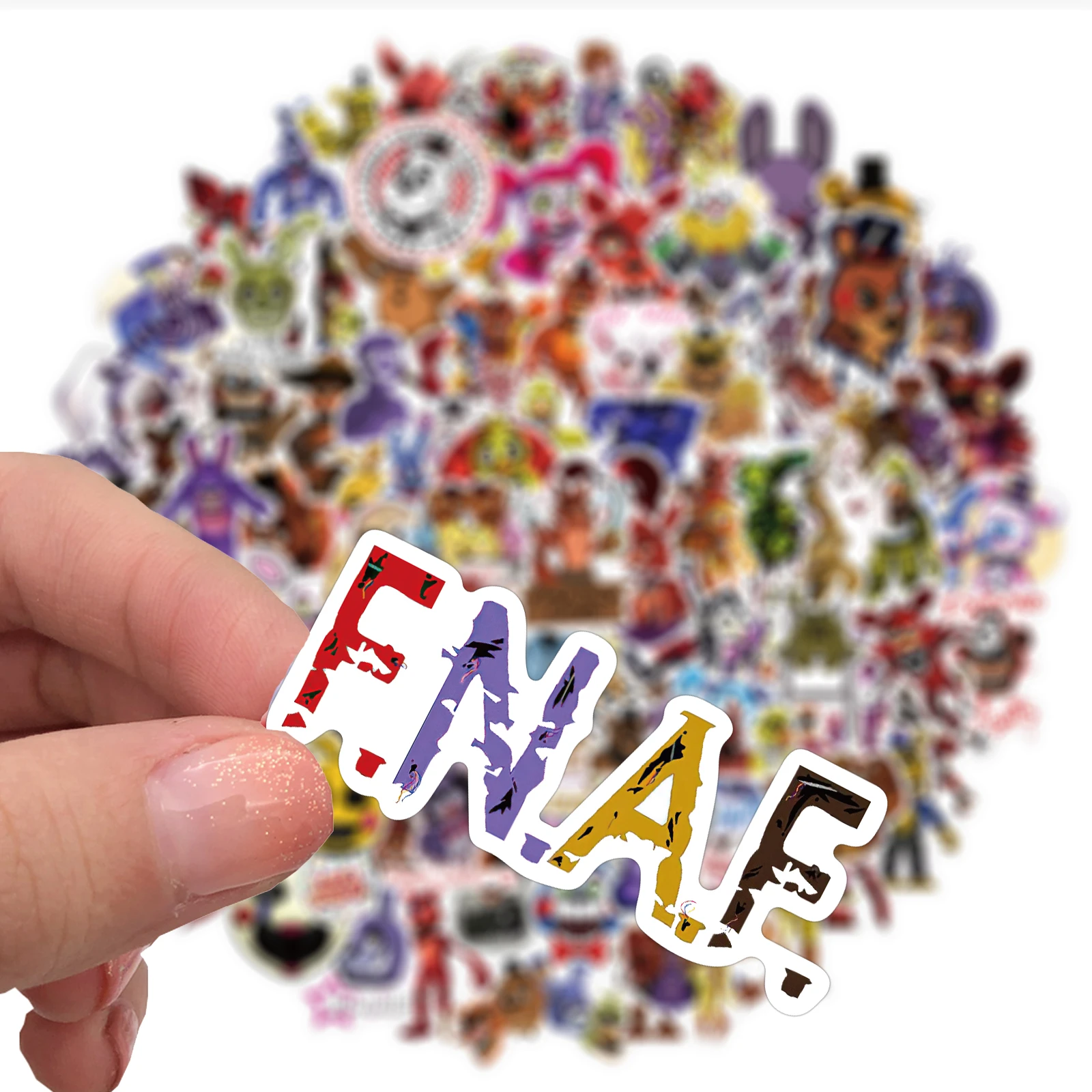 50/100pcs 노트북 스케이트 보드 전화 오토바이 수하물에 대 한 애니메이션 FNFA 데칼 스티커 어린이 선물 스티커 낙서