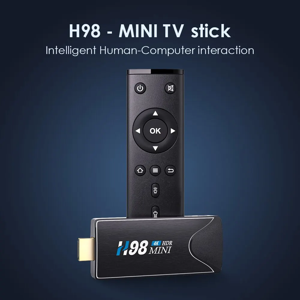Mini TV Stick Android 10 4K HD 2G 16G Android TV Box 2.4G 5.8G Dual Wifi Smart TV Box H.265 Media Player TV Receiver Set Top Box_voghion.com