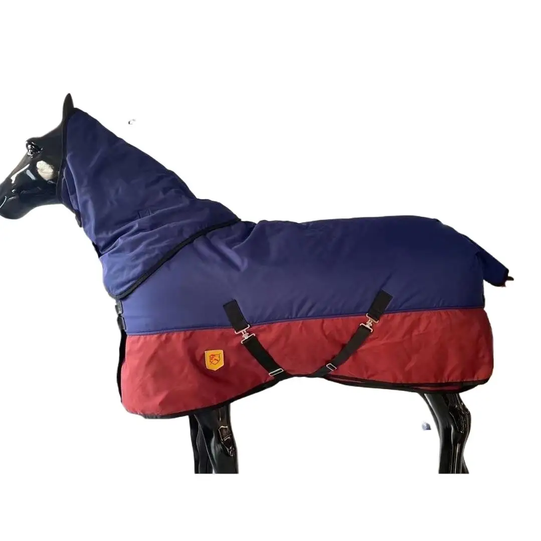 Winter New Cold And Waterproof Horse Thickened Horse Suit With Scarf, Small Foal Rug