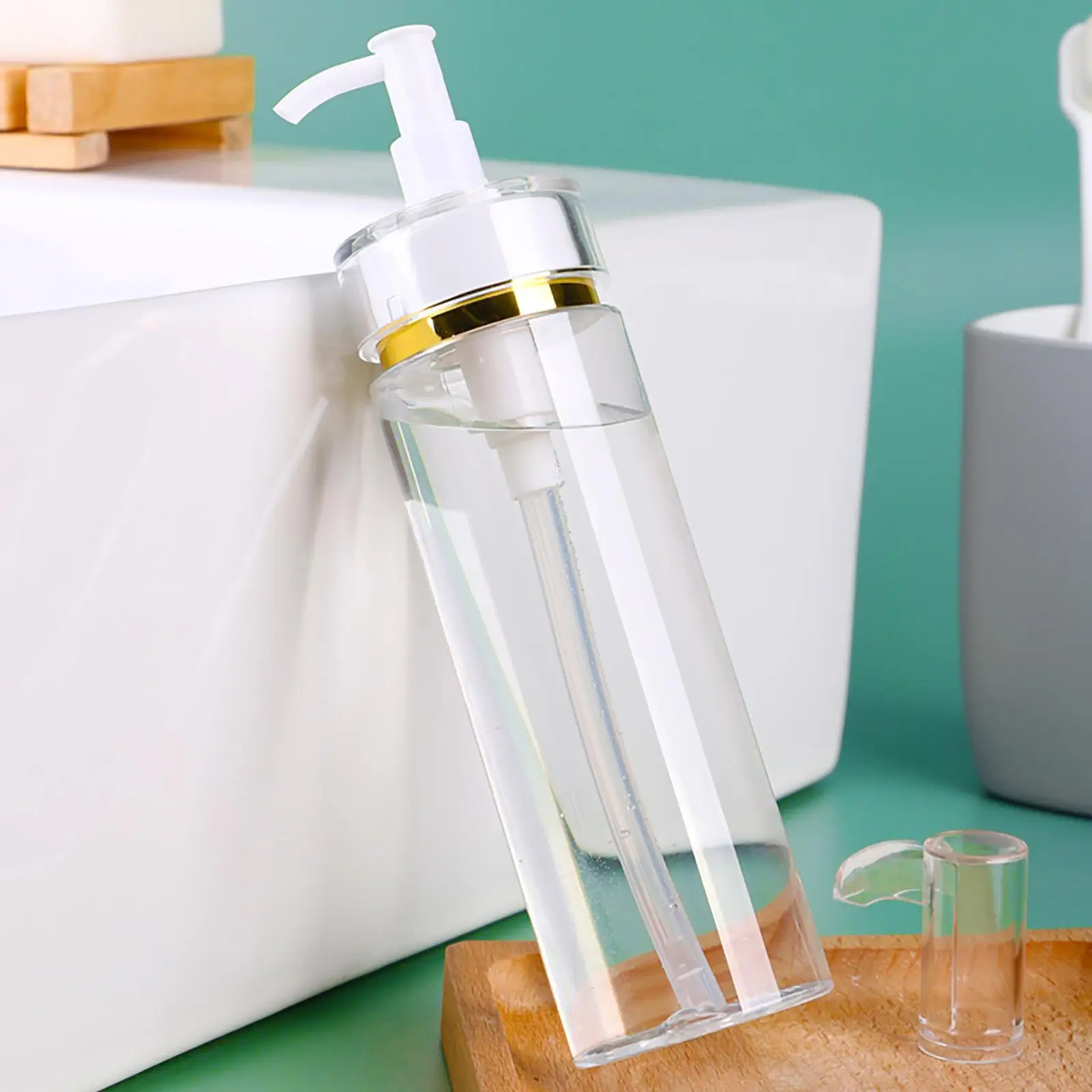 

Shampoo Bottles Travel Lotion Container Clear with Pumps Small Bottles Soap Dispenser