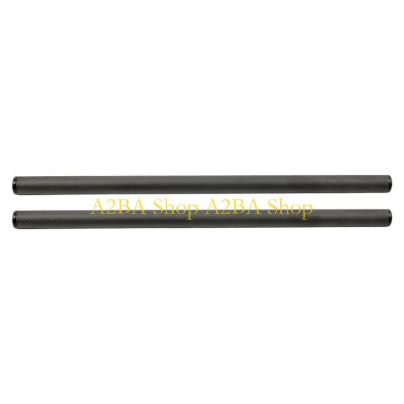 A2BA 2Pcs 10/25/30/40cm 길이 탄소 섬유 튜브 막대 15mm 망원 렌즈 지원