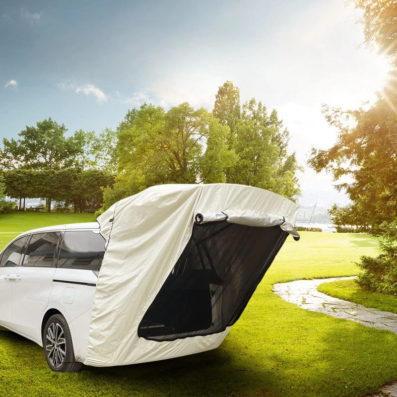 Rear Tent MPV Special Outdoor Camp Car Tail Multifunction Roof Extension Sunshade Rainproof Anti-mosquito Without Support Poles! car rear tent