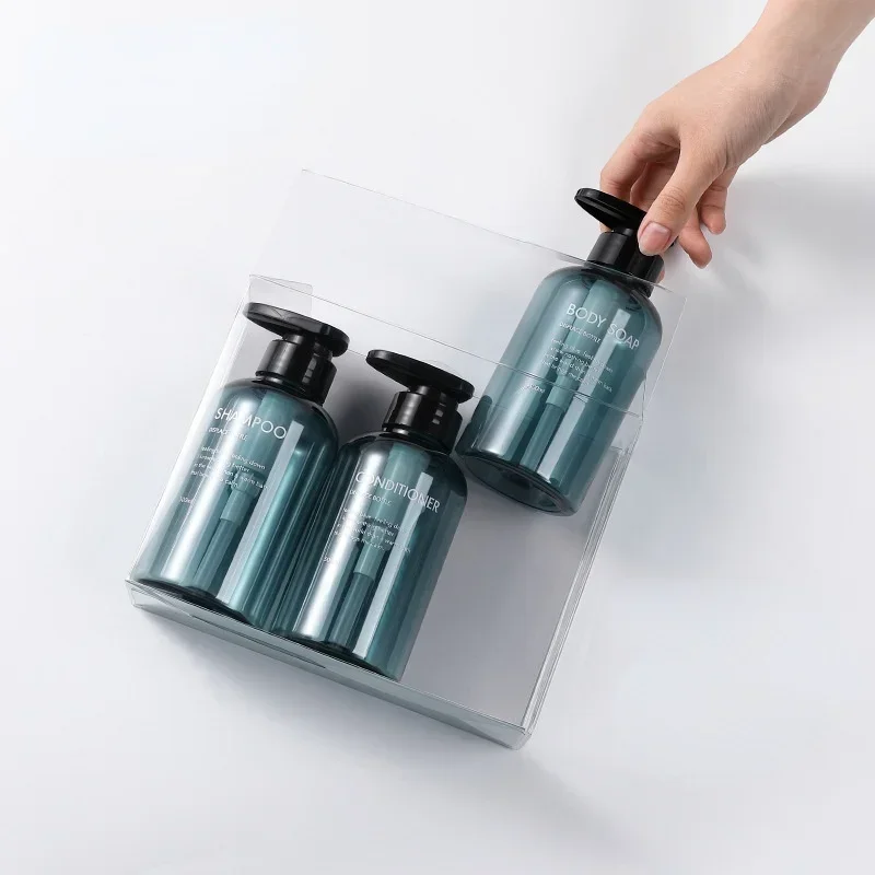 3Pcs Liquid Soap Dispenser Hand Sanitizer Bottle Bath Body Shampoo Bottle Outdoor Shower Gel Travel Tools 300ML / 500ML