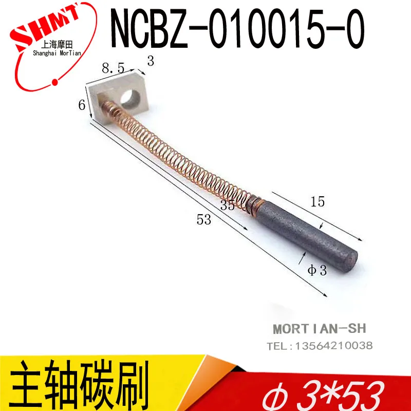 

The carbon brush NCBZ scribing machine - 010015-0 3 x17mm spindle brush 53 mm length