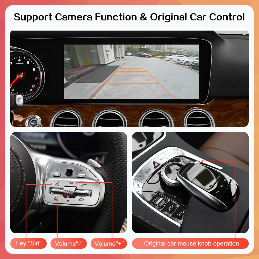 무선 카플레이, 메르세데스 벤츠 S 클래스 W222 W217 2014 2018, 안드로이드 자동 미러 링크, 에어플레이 기능 