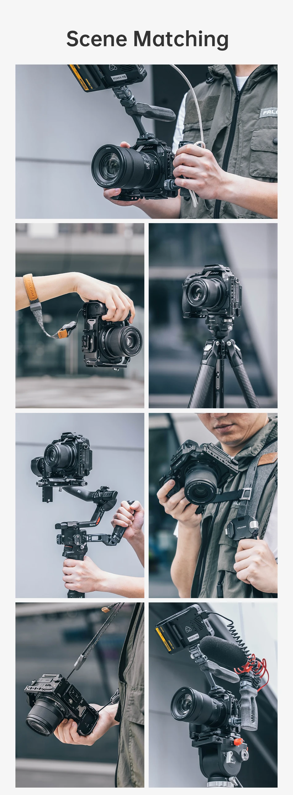 Cage for Nikon Z5ii Compatible with F22&F38&F50 Quick Release Ecosystem Full fra
