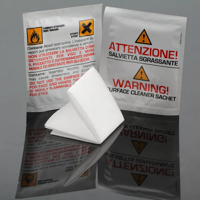 50PCS/Lot fiber cleaning cloth alcohol wet cloth dust paper cloth Pre-wet phone lens cloth