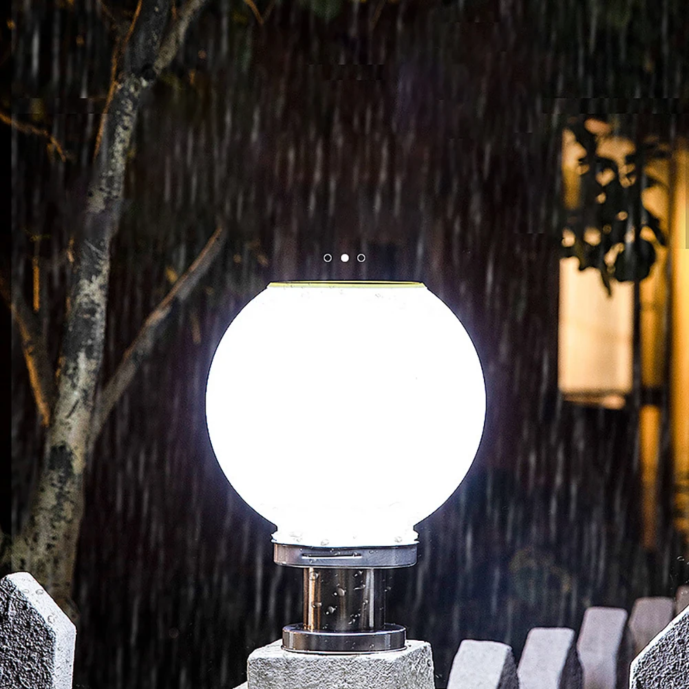 Description Picture 5 of itemSolar Light Outdoor Fixtures Courtyard Garden Lawn Street Lights Round Ball Lamp External Landscape Patio Pillar Party Lighting