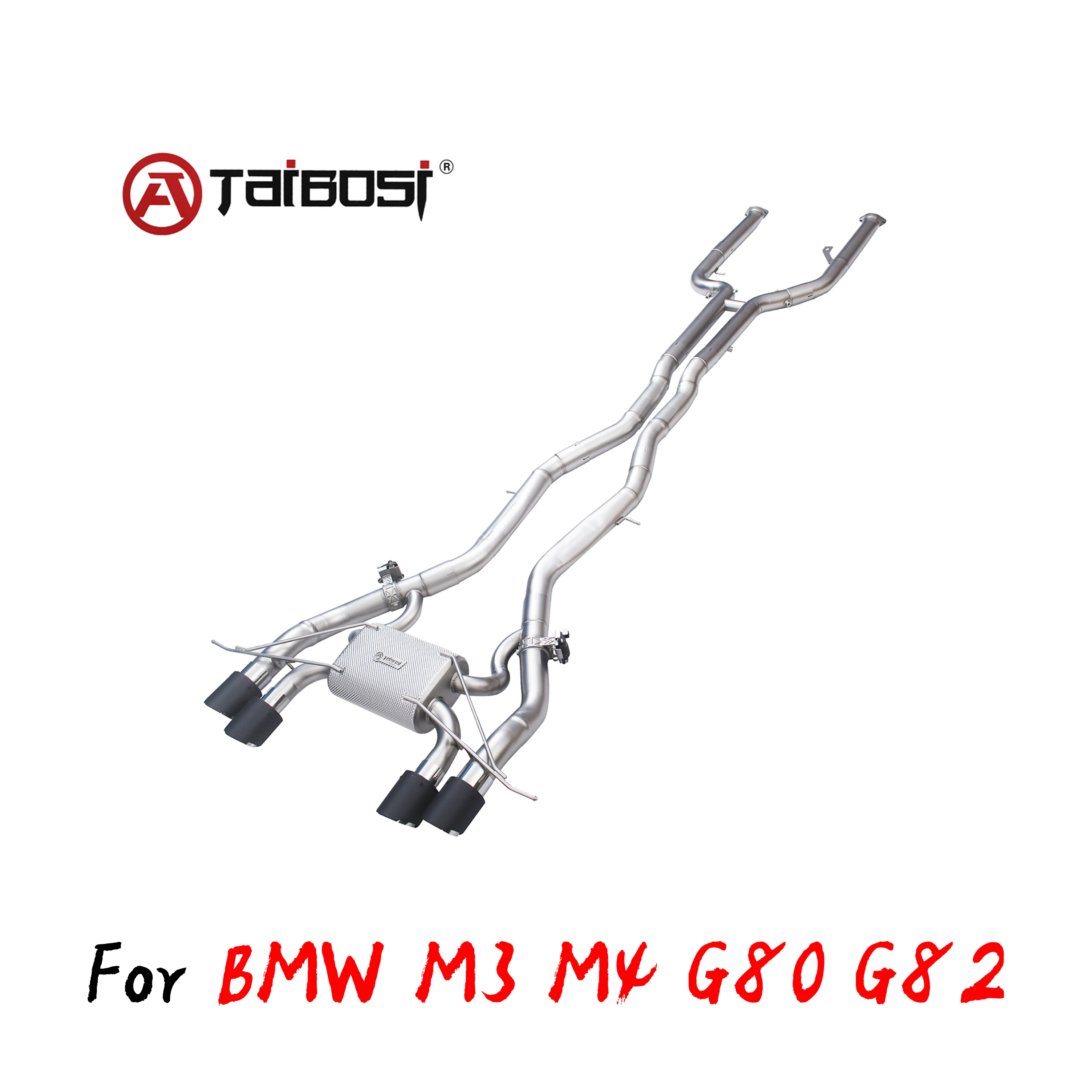 

For BMW M3 M4 G80 G82 G83 3.0T Car Exhaust Taibosi Performance Catback Exhaust System Pipe Electric Valve Car Muffler Cutout