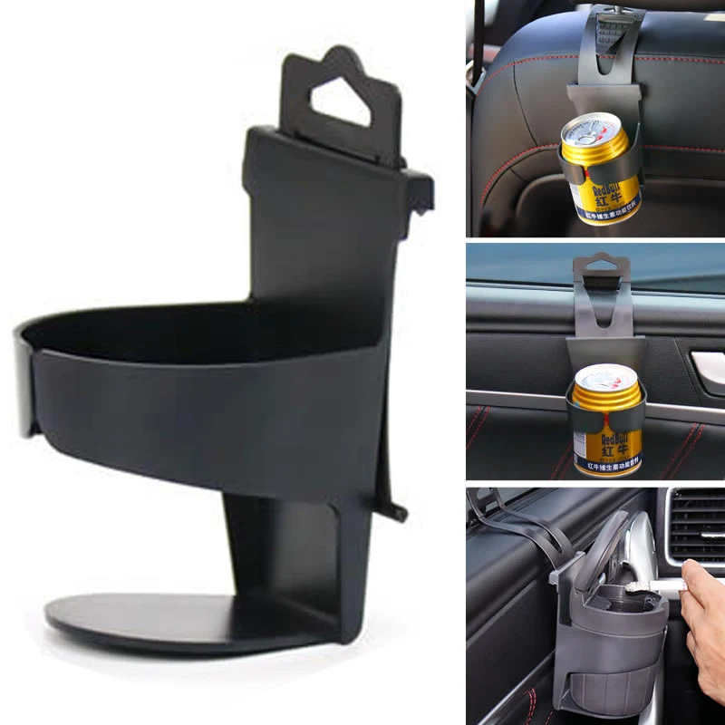 

1Pc Car Bottle Drinks Holder Universal ABS Black Cup Holder Hanging Holders Organizer Auto Car Cup Car Interior Accessories