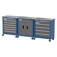 Combination Tool Cabinet,3 Different Types of Tool Cabinets with Connecting Buckle:5-Drawer/7-Drawer/Double-Door Tool Cabinet 1