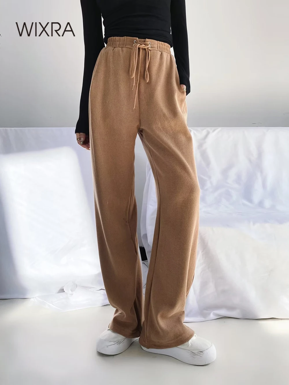Pantalones De Chándal Para Mujer – Algodón Suave, Cintura Elástica, Bolsillos – Tallas Grandes – Para Gimnasio Y Diario