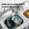 304 Stainless Steel Storage Kitchen Sink with Bracket Creative Home Three-layer Integrated Sink Basin Modern Kitchen Accessories 3