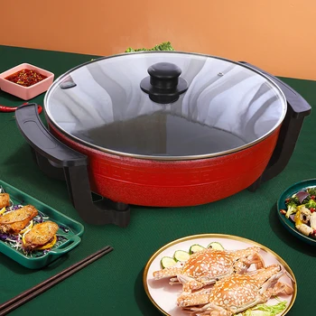 Hot Pot Double Steamer Yuanyang Hot Pot 6L fornello elettrico multifunzionale 1300 w2 Grid 2-flavor Cooking Pot utensili da cucina 1