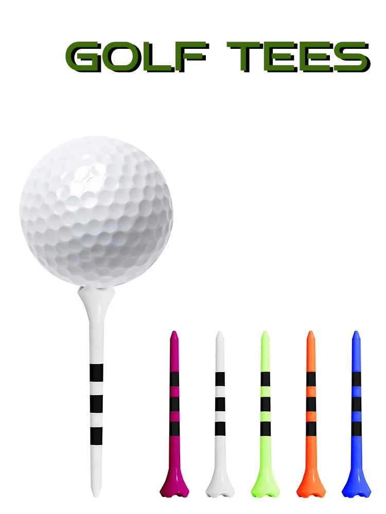 Description Picture 2 of itemPGM Golf Tees 100pcs 83mm Stripe Scale Precise Kick-off Cup Lightweight Durable High Elasticity Anti Slip Ball Seat TE031