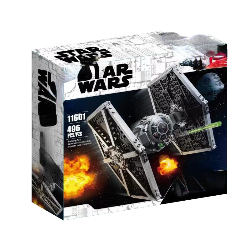 Star Wars Tie Fighter Film Series Building Blocks Modello In Scala Twin Ion Motors Fighter Assembly Desktop Ornament Regali Di Compleanno