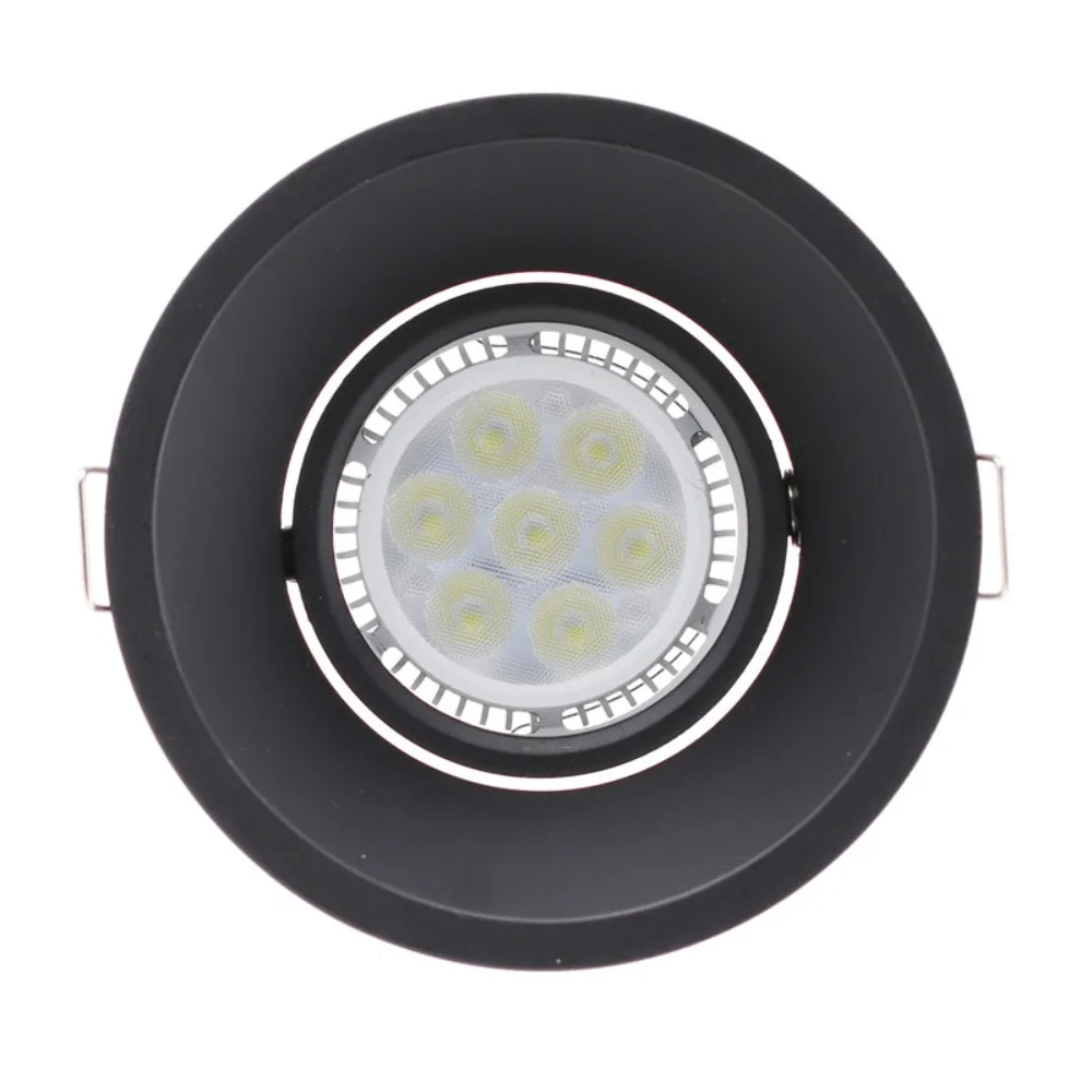 JOYINLED 블랙 화이트 LED 통 천장 램프 프레임 라운드 고정 장치 홀더 MR16 GU10 전구 스포트라이트 1/5PCS용 조절 가능