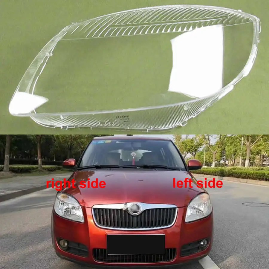 For Skoda Fabia 2008 2009 2010 2011 Headlamp Cover Transparent