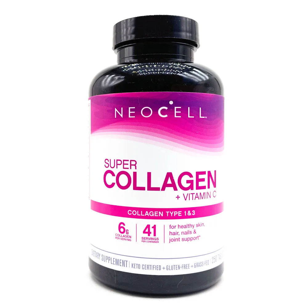 Neocell-Pastillas De supercolágeno + C, para piel, uñas y articulaciones, 250 unidades