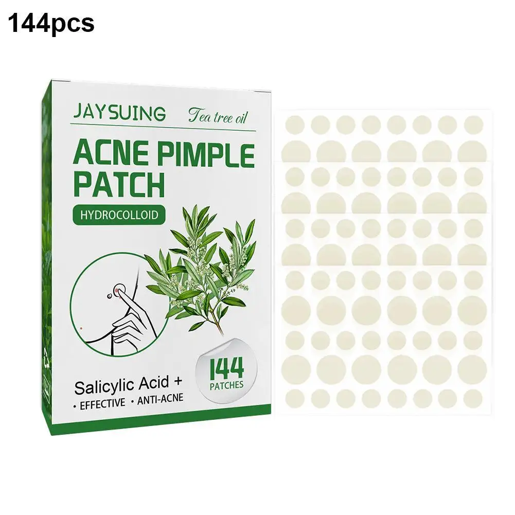 144patch Acne Pimple Patches Translucent Matte Hydrocolloid Salicylic Acid Tea Tree Oil For Inflamed Acne Improve Whiteheads 2