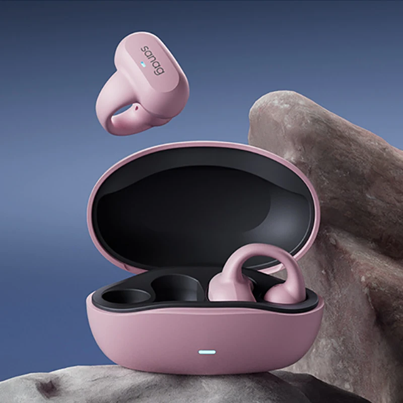 

Беспроводные Bluetooth наушники Sanag Z50s Pro Max Z50s AI Max, наушники с зажимами для ушей, интеллектуальные наушники с шумоподавлением и низкой задержкой