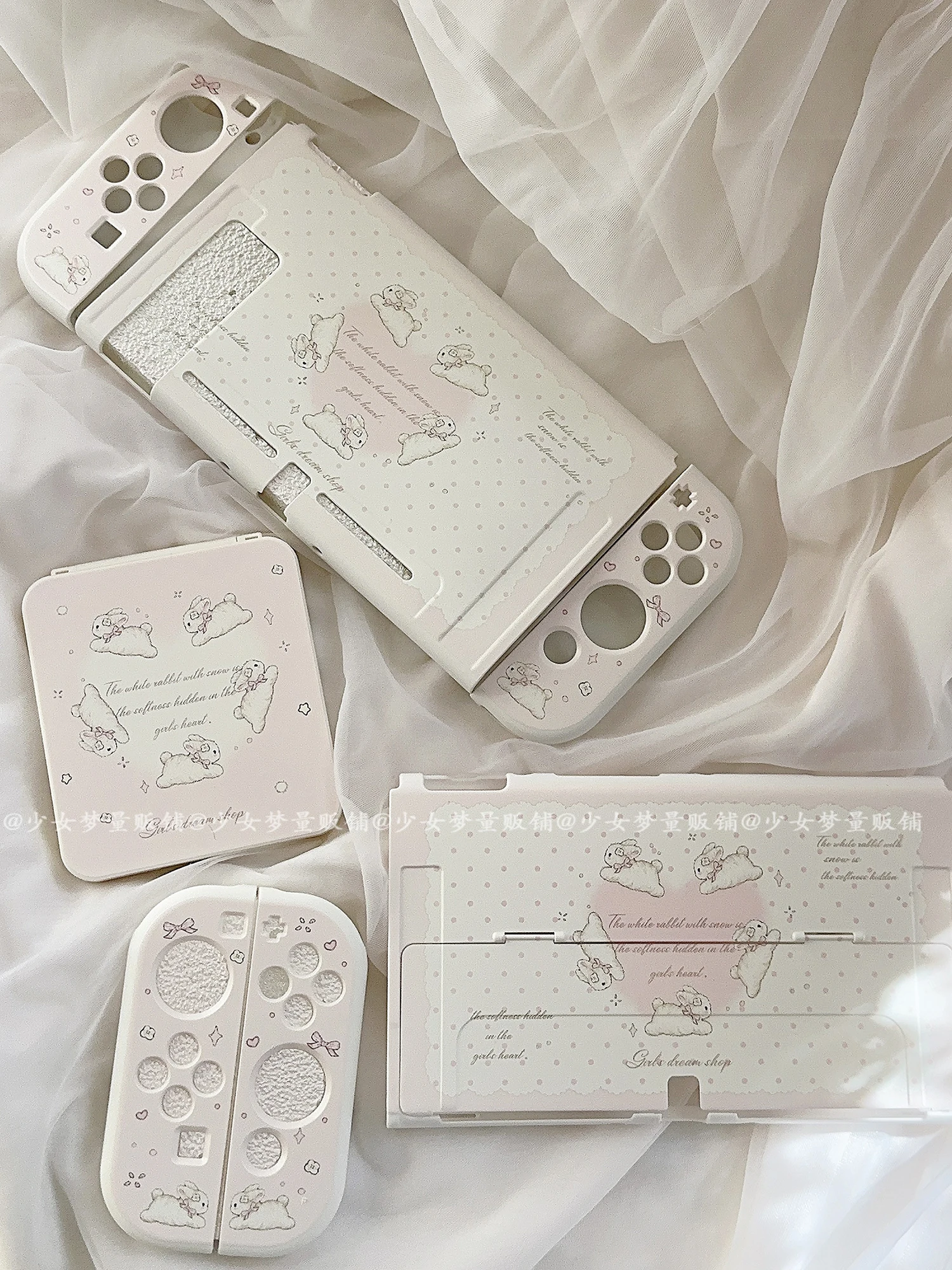 Original Kawaii Bunny Nintendo Switch Case Cute Rabbit Design