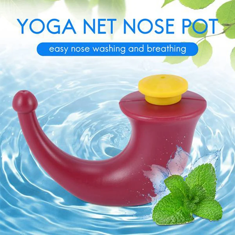 2 Pcs Yoga Water Bottle Yoga Nasal Neti Pot Rinsing Nasal Wash Nose Wash System Sinus Irrigation Sinuses 200ML Yoga Water Bottle