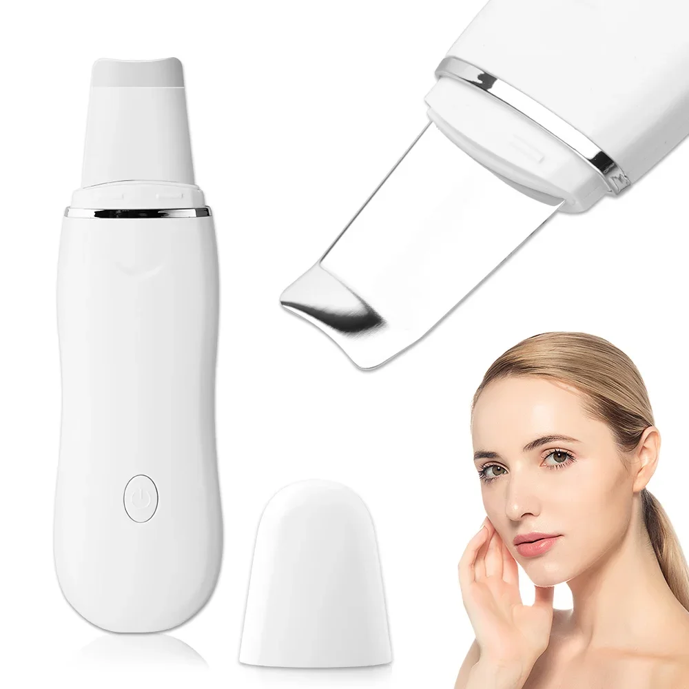 

Vibration Ultrasonic Skin Scrubber Face Spatula Blackhead Remover Facial Scrubber Shovel Clean Cavitation Peeling Facial Lifting