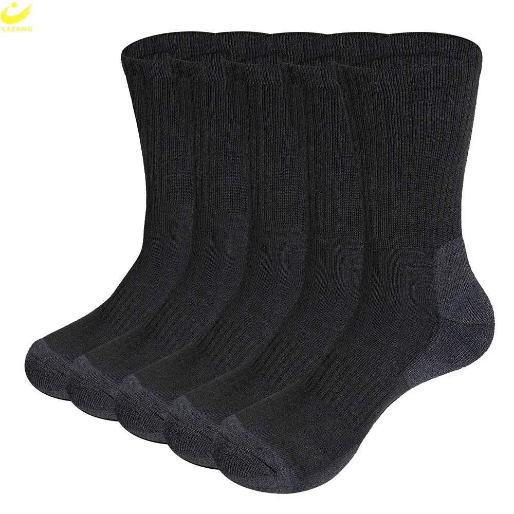 LAZAWG Running Sports Basketball Socks Moisture Breathable Wicking Athletic Sock Long Style Sweat Deodorant Sox Men Winter
