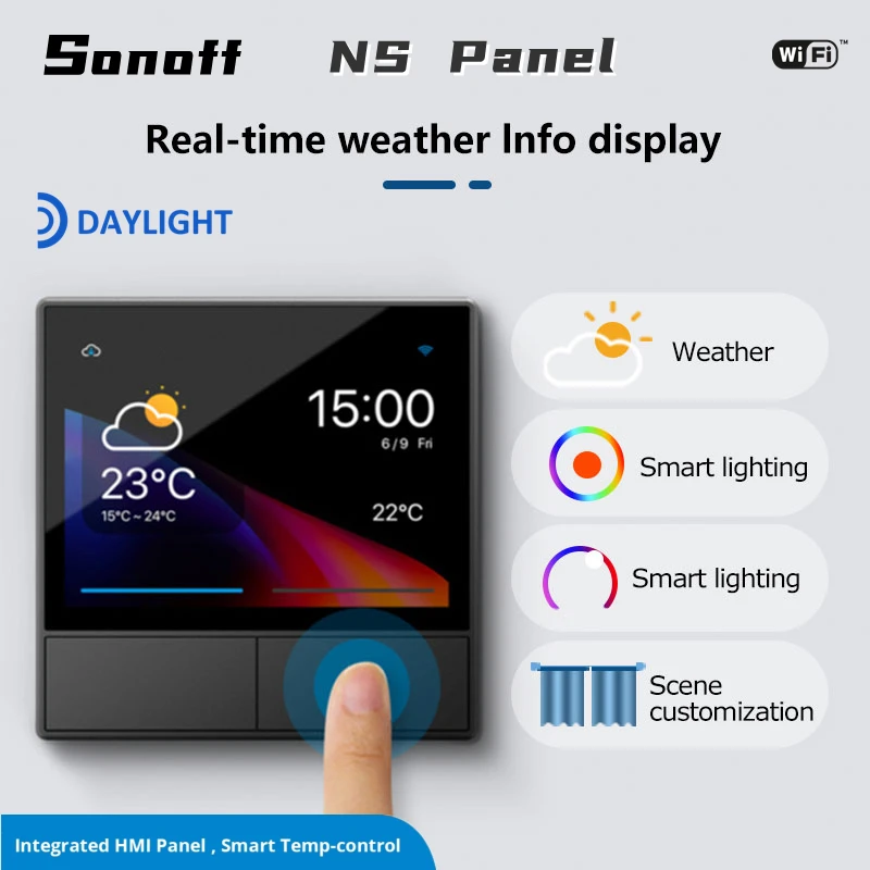 Оригинальный настенный смарт-выключатель SONOFF NSPanel Wi-Fi умный термостат дисплей