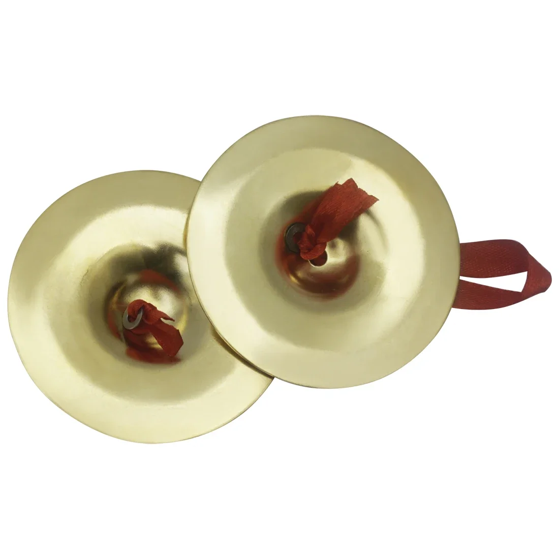 IRIN 1 Pairs Brass Finger Cymbals Belly Dance Indian Dance Golden Finger Cymbals With Rope Diameter 7cm Percussion Instrument