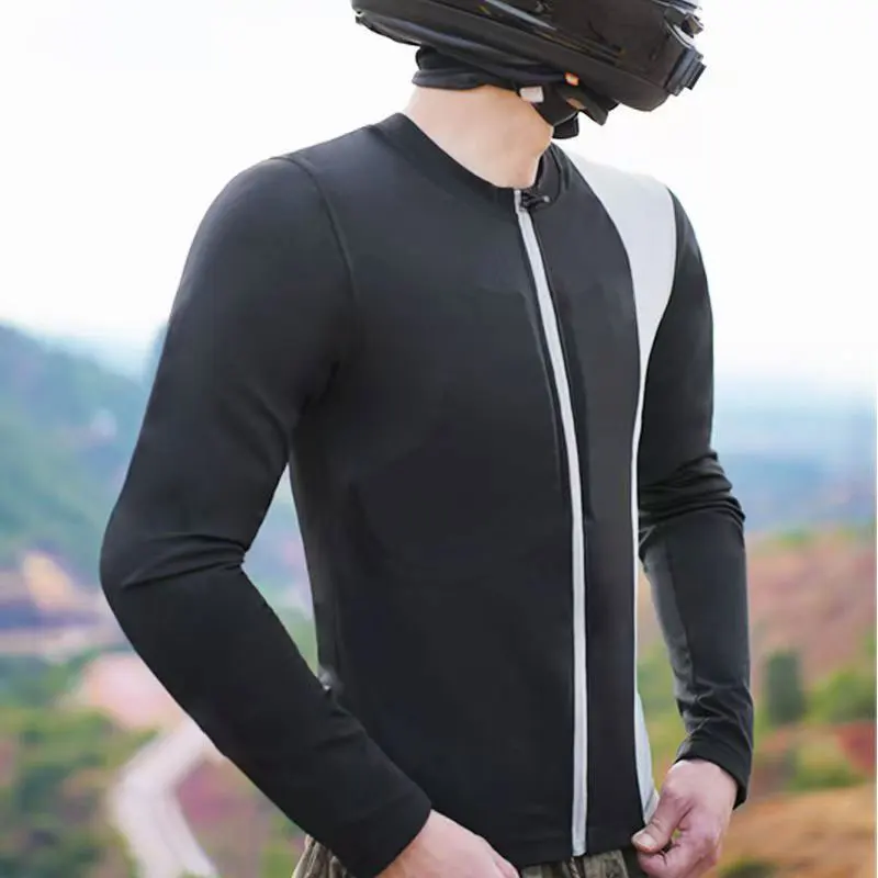 오토바이 아머 의류 컬러 블록 여름용 머신 레이싱 라이딩 의류 시원한 낙상 방지 내마모성 경량 통기성